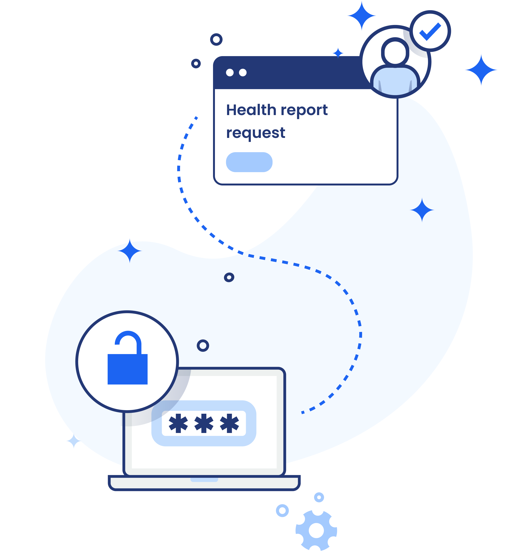 Health report request illustration